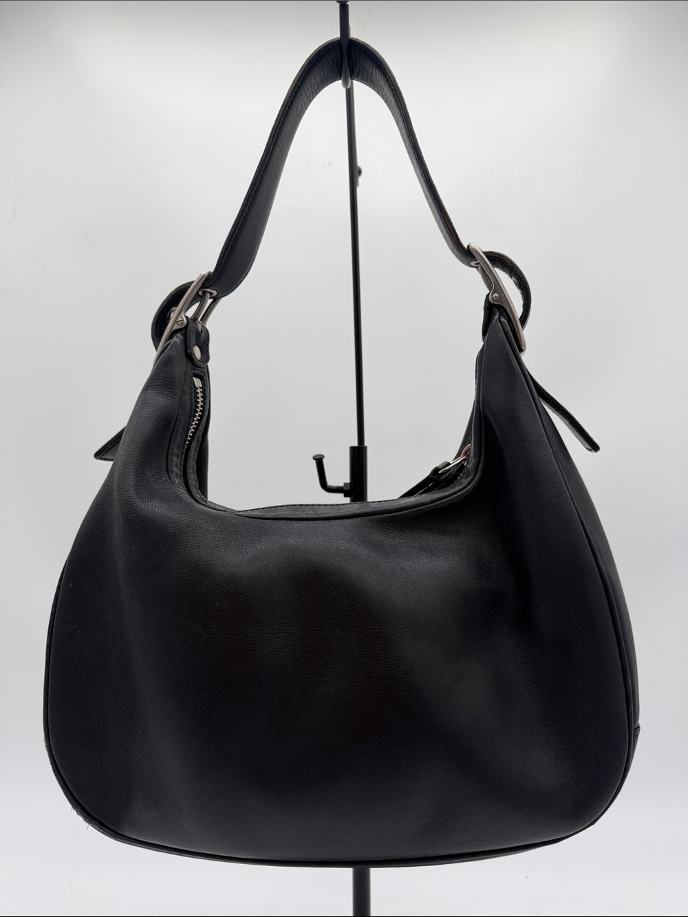 Vintage Coach Legacy West Zoe Crescent Hobo Bag Purse Leather Black 9342 - Picture 2 of 15